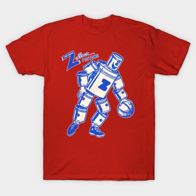 Defunct Fort Wayne Zollner Pistons Basketball Team T-Shirt by Defunctland